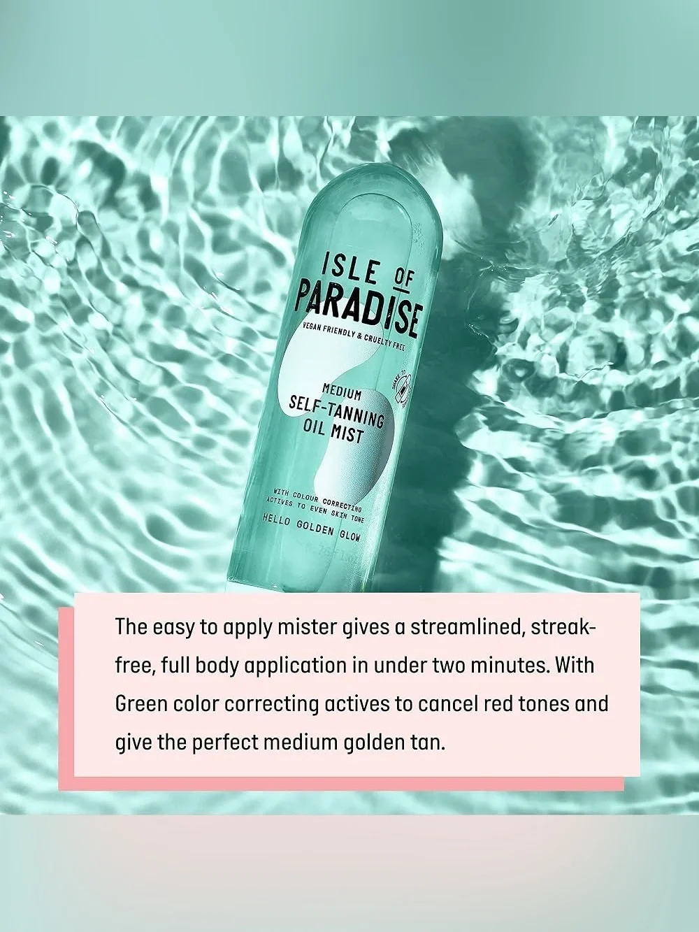 Isle of Paradise Medium Self-Tanning Oil Mist 6.76 oz Body Tanner
